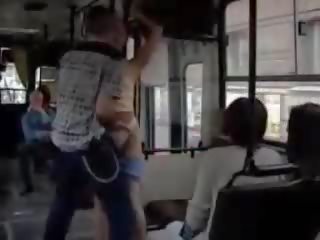 Public xxx clip In Crowded Bus