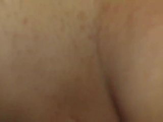 Close up of her new Craigslist Friend's Creamed Covered prick