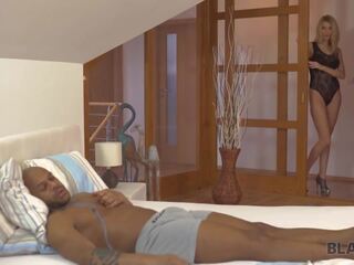 BLACK4K. athletic black schoolboy and babe have affair in the hotel room