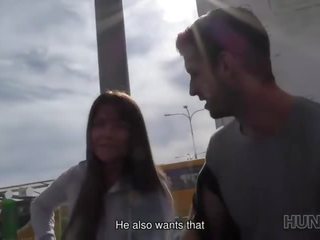 Hunt4k. Gentleman Finds Poor lady on Bus Station and Bangs Her Hard