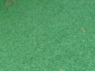 Verejnosť mini golf dospelé film s veľký sýkorka milfka