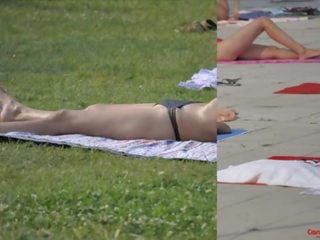 Paslėptas kamera nuogas paplūdimys merginos pusnuogis milfs geidulingas asilai bikinis