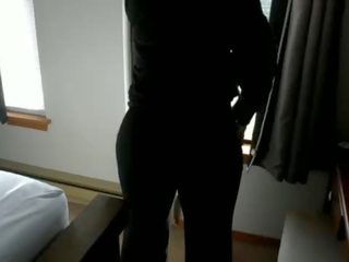 Huge booty milf loves to put on a window movie