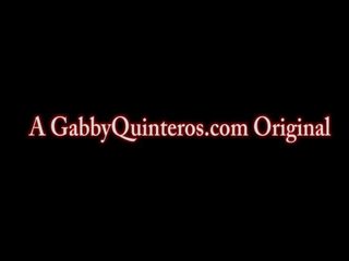 Gabby quinteros facialized 로 검정 manhood